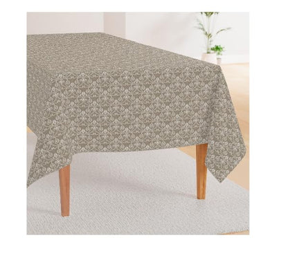 INtex Home Linen-Look Tablecloth, Elegant Meadow Breeze Printed Design, Wrinkle-Resistant Fabric for Dining Room Occasions Events and Everyday Use, 1 Piece - 130 x 200 cm - Petrol Blue