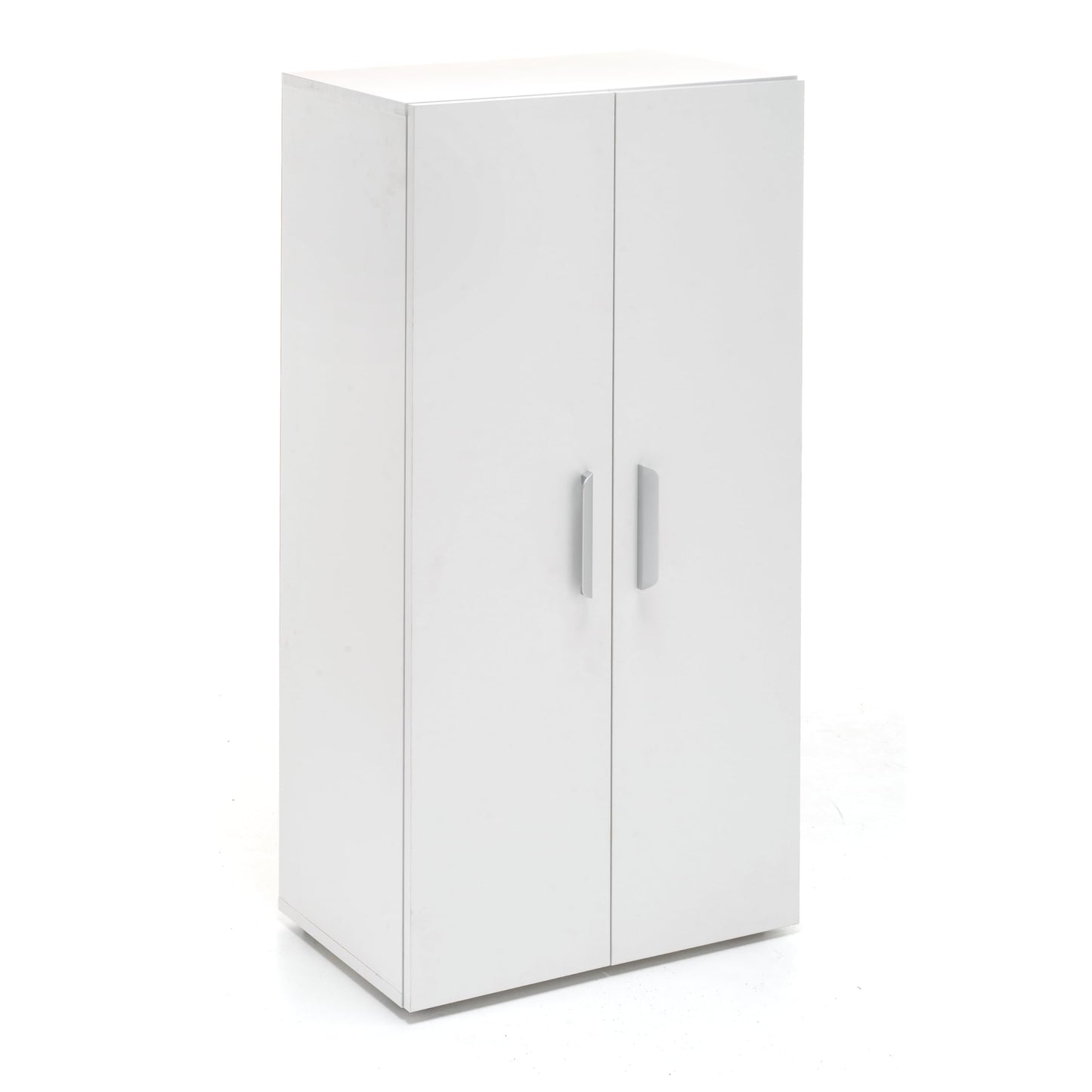 Wooden Shoe Cabinet in White, Tall Shoe Storage with 2 Doors and 6 Shelves, Large Capacity Freestanding Shoe Rack for Entryway or Closet, Art. 133