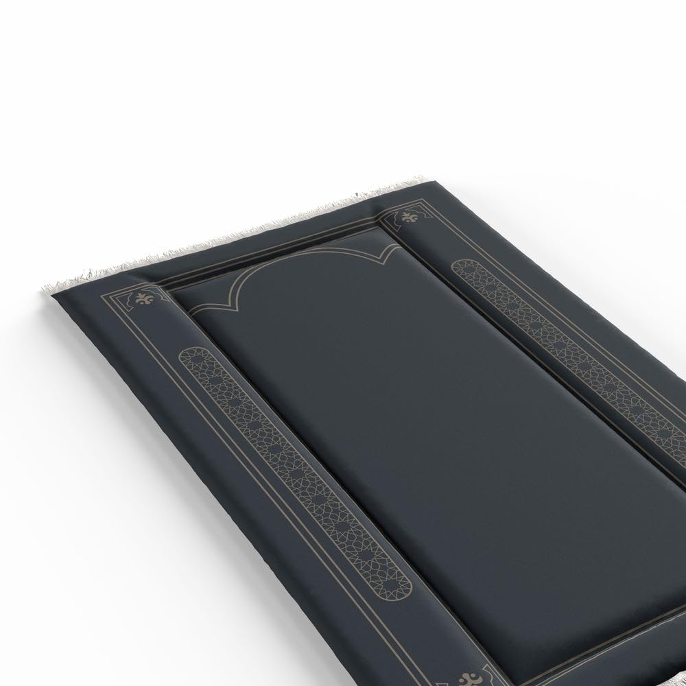 Sakina Padded Prayer Mat Soft Premium Velvet Face - Luxurious And Comfortable Prayer Rug With Elegant Design - Thickness Foam For An Ultimate Comfort Experience