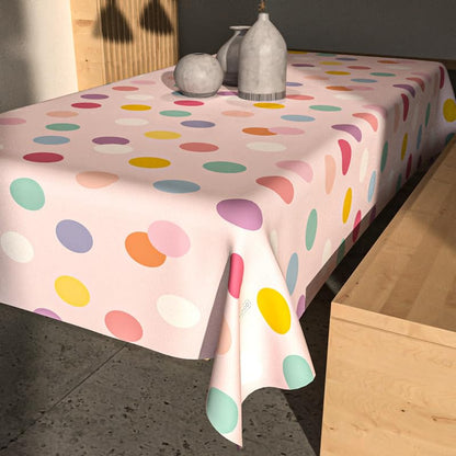 Tablecloth, Waterproof Polyester Fabric, Durable & Easy Care