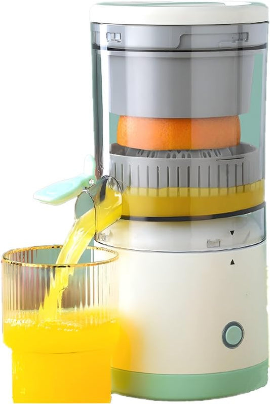 Electric Juicer – Hands-Free Portable USB Charging, Cordless Powerful Fruit Juicer, 1-Button Easy Press Multifunctional Lemon Orange Squeezer Machine for Kitchen, Smoothies, Travel