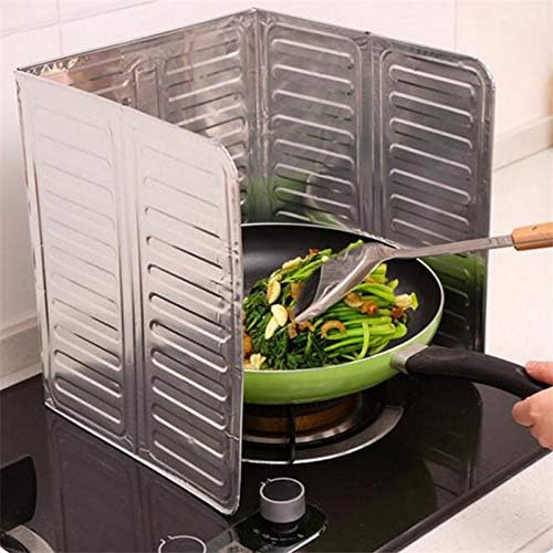 1Pcs Kitchen Stove Foil Plate Gas Stove Baffle Plate Aluminum Foil Frying Oil Splash Guard Cooking Cover Anti Splatter Shield Screenyuturoaa60075