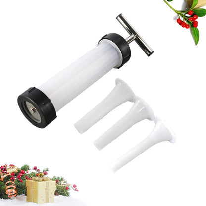 آلة حشو السجق اليدوية - صانعة سجق يدوية مزودة بثلاثة قمعات، وأداة حشو اللحوم للسجق المنزلي والسلامي والمزيد