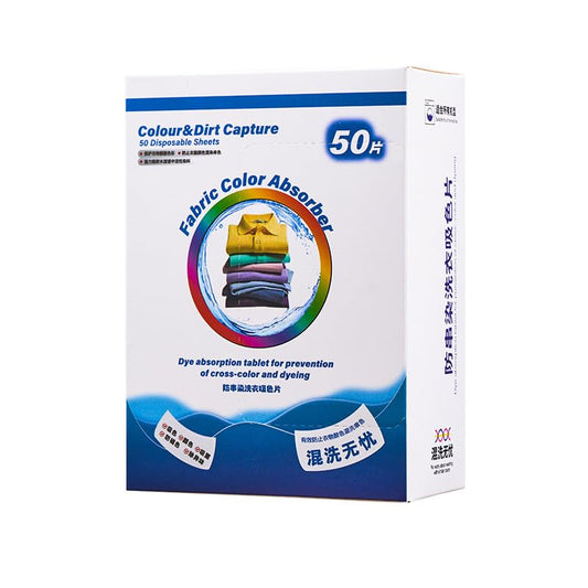 Color Catchers for Laundry-50 Count, Allowing Mixed Washing, Anti Cross Dyeing, Anti fading, Maintaining The Original Color of The Clothes, Fragrance Free Dye Catcher Essential for Home Use.