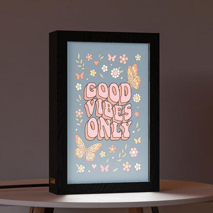 Natrual Wood 2 In 1 Photo Lighting Frame