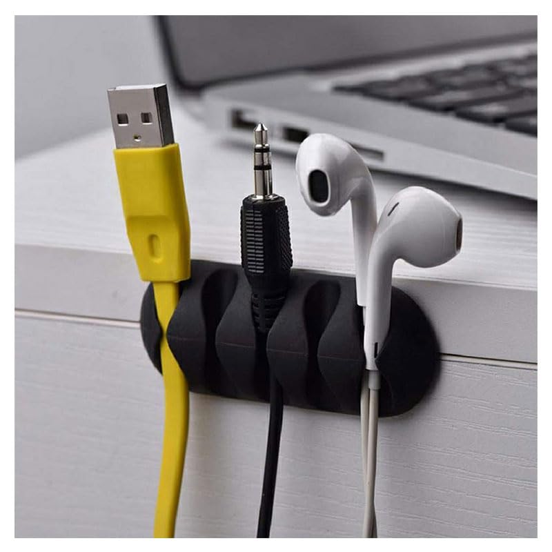 Multi Purpose cable clips set by Carnival Journeys Cord Managment, Holder, 10 Pcs Hight Quality Holders Cell Phone USB Organizer Desktop.
