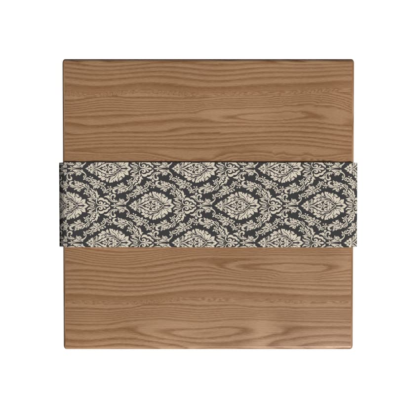 Velvet Grey Sophia Runner, a Plush Decorative Centerpiece in Grey & Off White, 35x140 cm, with an Elegant Pattern for a Chic and Sophisticated Dining Table Arrangement or Buffet