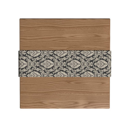 Velvet Grey Sophia Runner, a Plush Decorative Centerpiece in Grey & Off White, 35x140 cm, with an Elegant Pattern for a Chic and Sophisticated Dining Table Arrangement or Buffet