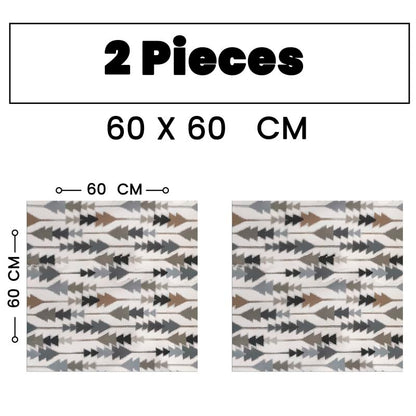 INTEX HOME Sofia Elegance Square Tablecloth – Luxurious Linen Velvet – Kitchen & Living Room Tables – For Ramadan & Events – Multiple Sizes Available – 1 Pc -130x130 cm - Multicolour