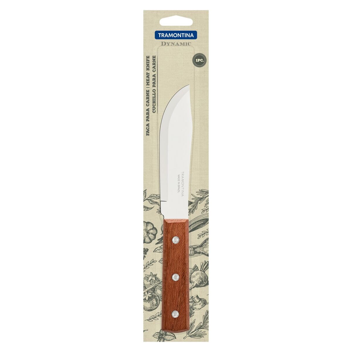 5-Inch Steak Knife – Stainless Steel Blade with Wooden Handle – Sharp & Durable Knife for Meat and BBQ – Ergonomic Grip – Ideal for Home and Restaurant Use