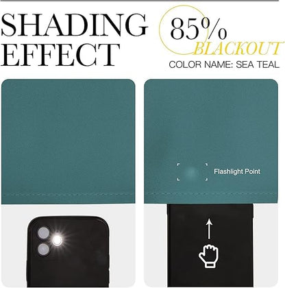 INtex CURTAINS HOUSE Blackout Blinds for Sliding Doors – Thermal Insulated Wide Curtains, Room Darkening, Blind Glass Doors, Two Hanging Options, Modern Design - Cappuccino 150 W x 230 L