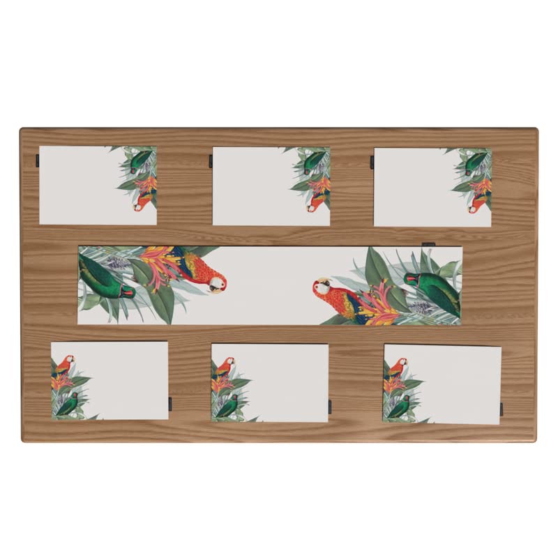 Dazzle Canvas Placemats Set of 6, vibrant multicolor table mats, each 45x30 cm, durable and washable with a fresh modern pattern to protect your table and brighten your dining experience