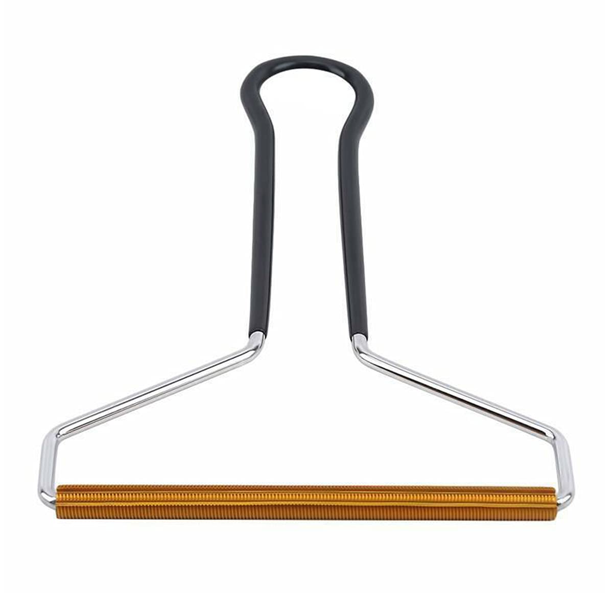 ULWSY Lint remover, portable reusable defuzzer clothes brush lint rolled for woven coat carpet knitted pet hair, black handle