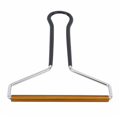 ULWSY Lint remover, portable reusable defuzzer clothes brush lint rolled for woven coat carpet knitted pet hair, black handle