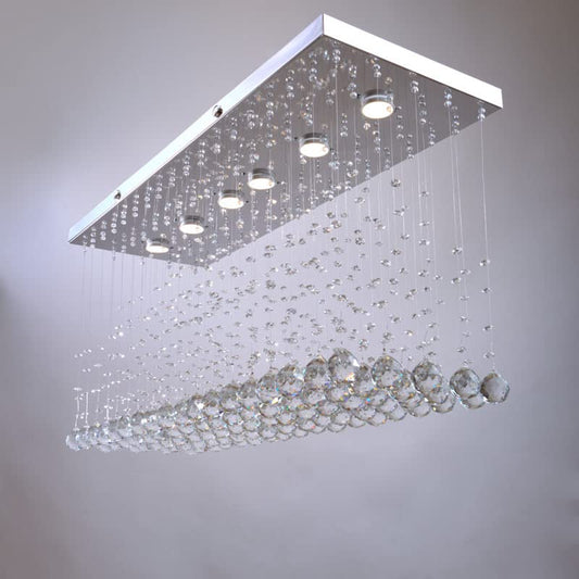 Nagafa Shop Modern Silver Stainless Steel chandelier, Patchi