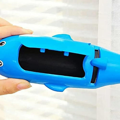 Pet Hair Remover - Lint Roller with Self-Cleaning Base - Reusable Dolphin Lint-Spout - Animal Hair Removal Tool for Furniture, Couch, Carpets, Clothes