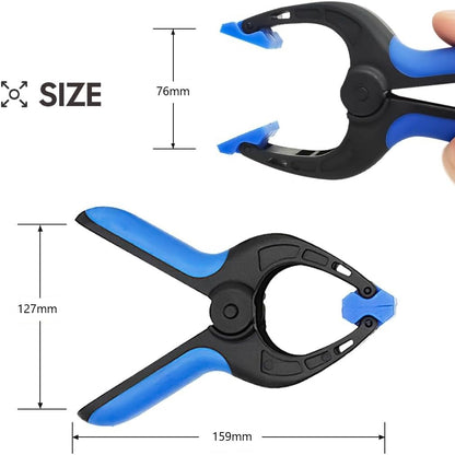 6” Spring Clamp set of 2, Heavy Duty Spring Clips for Woodwork طقم مشبك كلامب 2 قطع 6بوصة by circle tools