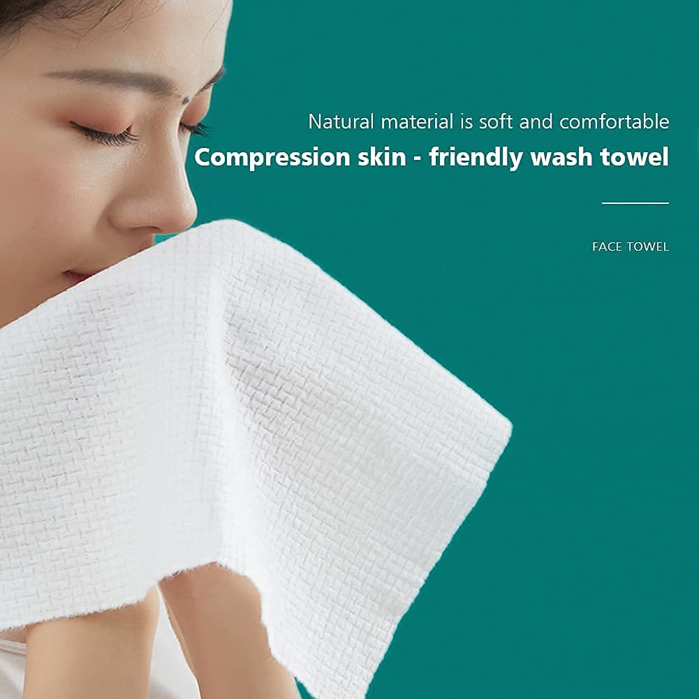 ZUOMIDIE 20 Pcs thickened compressed towel, Traveling Disposable Portable Compression Face Towel Cotton Washcloth for Travel, Home,Camping and Other Outdoor Activities