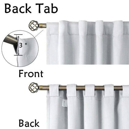 Elegant Blackout Curtains-Back Tap design-thermal Insulated fabric-for room Darkness - 1 Piece