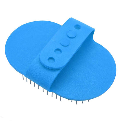 Zerodis Pet Hair Comb, Pet Silicone Hair Brush Comb Pet Cat Dog Hair Removal Comb Bathing Brush for Pets Daily Hair Care Tools(Blue)
