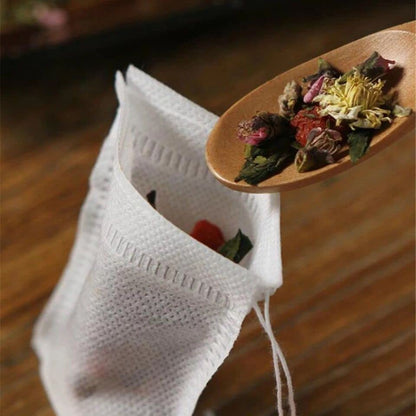 Reusable Empty Tea Bags (100 Pieces, 12 x 10cm)
