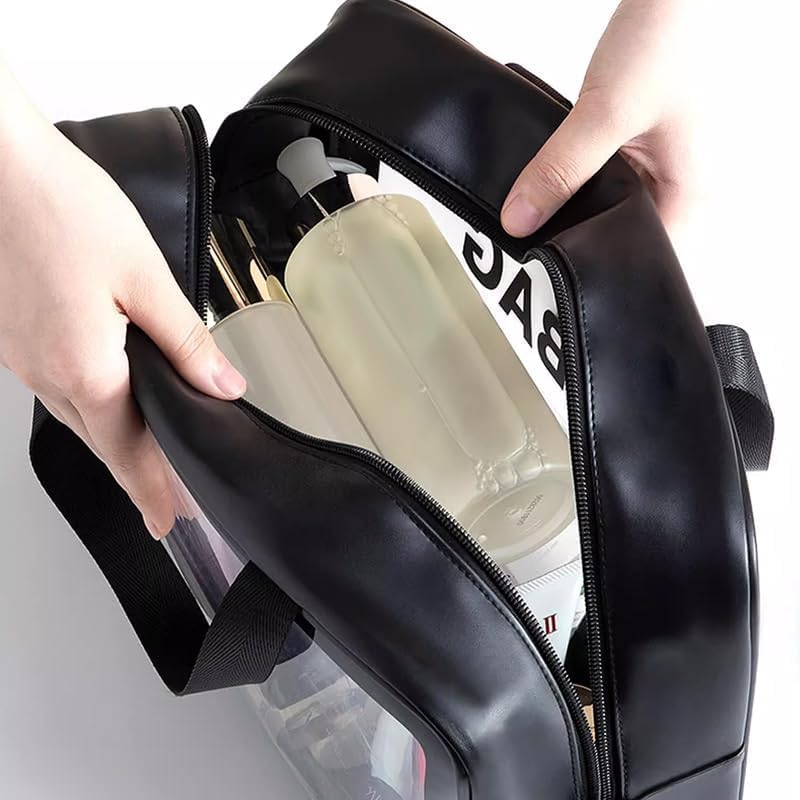 Erweicet Multifunction Cosmetic Bag Makeup Case Pouch Toiletry Wash Organizer Travel Bag (Black)