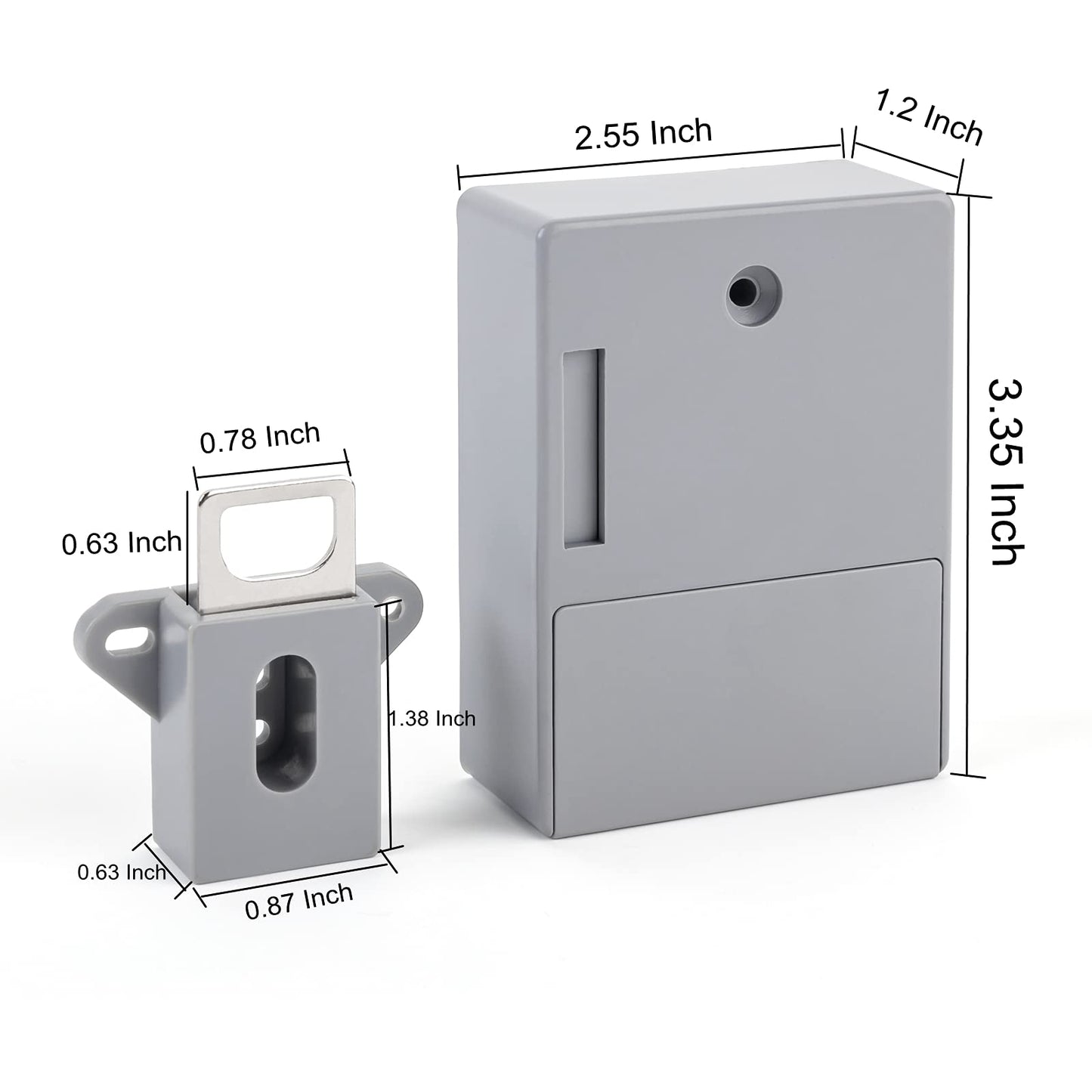 Smart Electronic Cabinet Lock, RFID Keyless Entry System, Touch Screen Digital Lock, Hidden Safety for Drawers, Cabinets, Wardrobes, Ideal for Home, Office, Gym, Anti-Theft Security