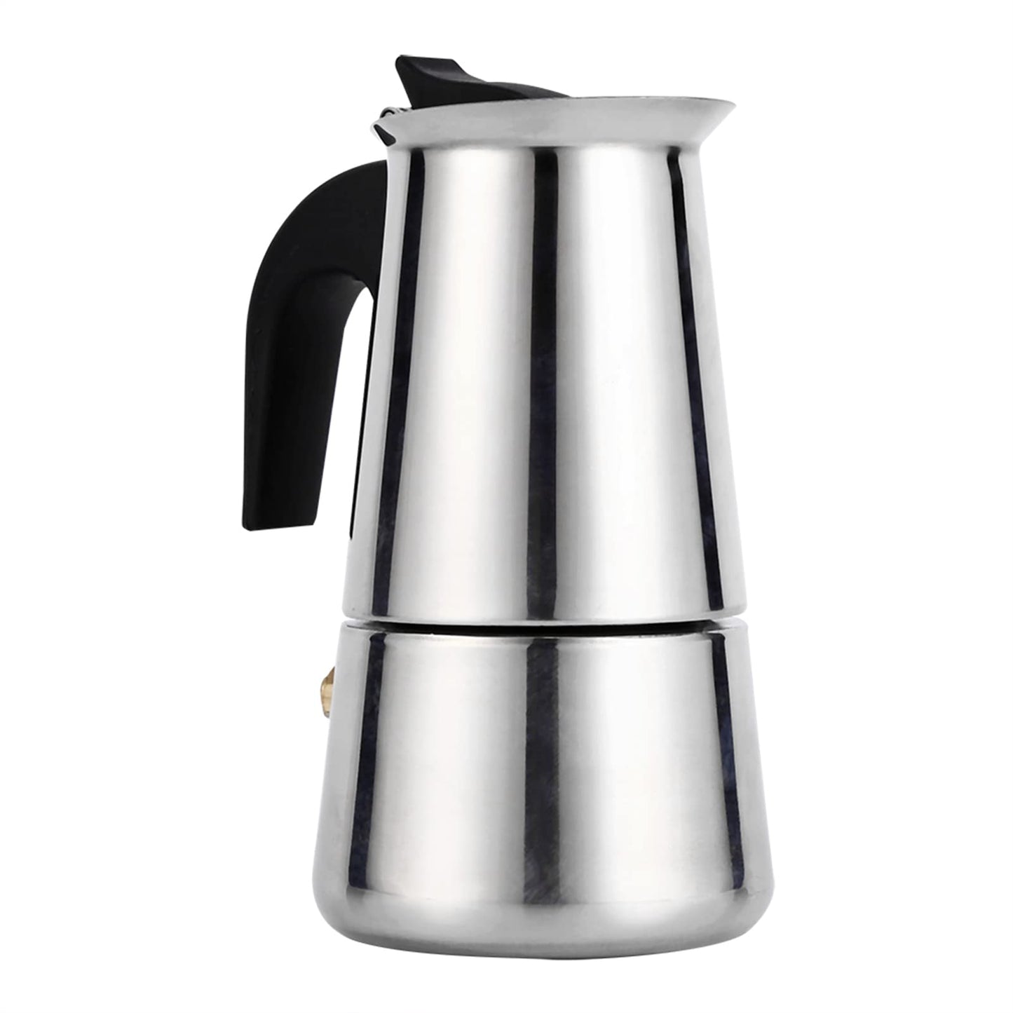 Espresso Maker, 2/4/6/9 Cups Mocha Pot Portable Stainless Steel Italian Espresso Coffee Machine for Gas Cookers, Cookers and Induction 2 Cups - 100 ml