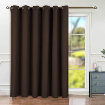 INtex CURTAINS HOUSE Luxury Blackout Curtains-Steel grommets-thermal Insulated fabric-for room Darkness (200W X 270L CM, Dark red)