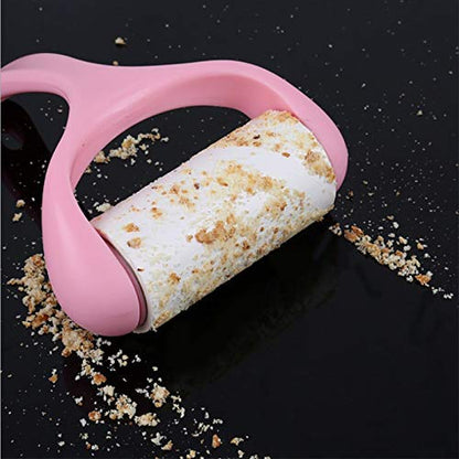 Lint Rollers & Brushes - Adhesive Tape Sticky Clothes Lint Roller Brush Dust Dirt Fluff Remover For Clothes Pet Hair Dust Carpet Dust Removal Brush (1 roll sticky paper)