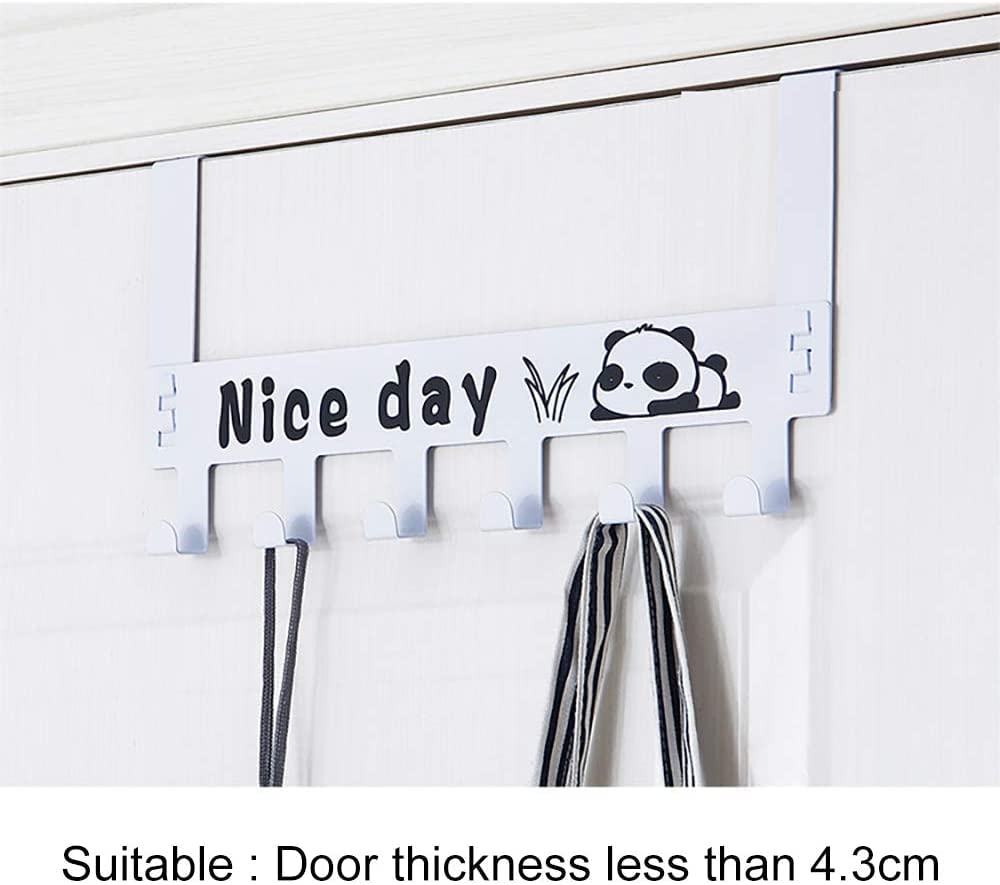 حامل معاطف بـ 6 خطافات، منظم معدني عالي التحمل مع 6 خطافات للمعاطف، والمناشف، والقبعات، والحقائب، مثالي للحمام، وغرفة النوم، والمطبخ، والمدخل