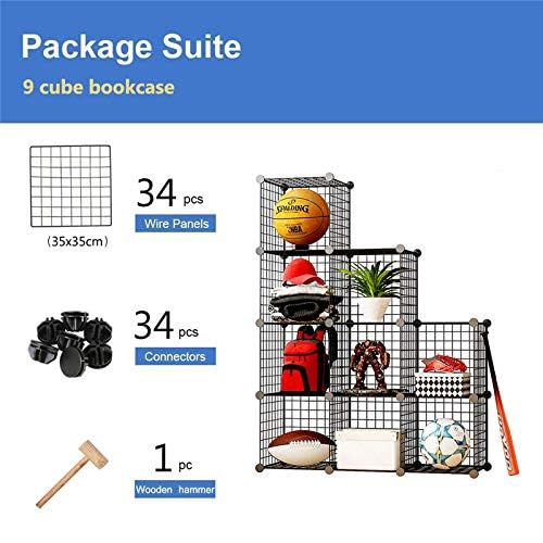 Metal Wire Storage Cubes, DIY Closet Organization System, Bookcase, Cabinet