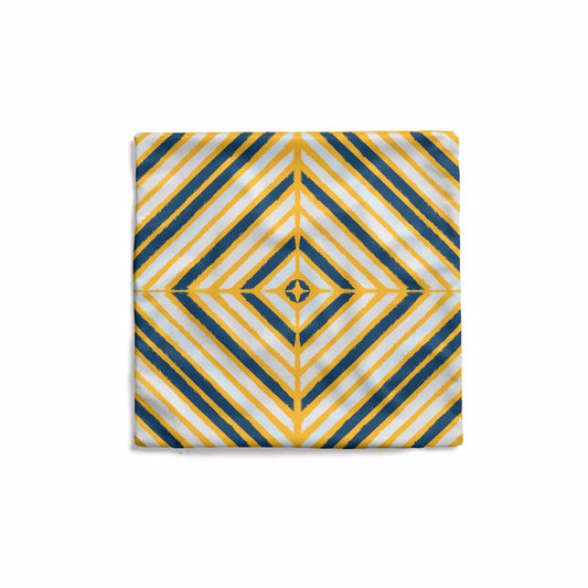 June Decorative Cushion Cover, made from durable canvas with a vibrant multicolor summer-inspired design, 40x40 cm, a perfect and cheerful artistic accent piece for your sofa or patio furniture