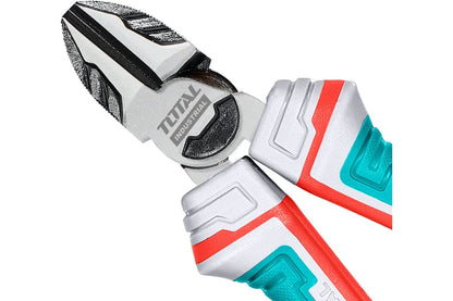 Total High Leverage Diagonal Cutting Pliers - 6" (160mm) Size, Energy-Saving Design, Cr-V Material, TPR Handle - Black Finish - THT230606S