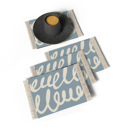 Rug Coaster - Elegant and Durable Mini Rug Coasters for Coffee Table, Dining, and Home Decor - Ultra-Soft Microfiber Polyester - Set Of 4