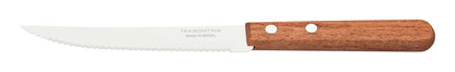 10 Inch DYNAMIC Knife,Steak & Fruit Knife, Precision Stainless Steel Blade with Ergonomic Brown Wooden Handle, Ideal for Slicing and Cutting Meats, Fruits, and Vegetables, 1 Piece