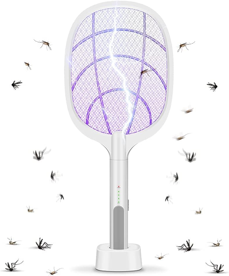 نجقة شوب مضرب بعوض كهربائي قابل لاعادة الشحن USB Rechargeable Electric Mosquito Swatter T-196