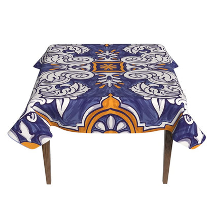 Fantasy Waterproof Tablecloth, a Multicolor 140x140 cm Square Table Cover made from Spillproof Polyester, a Whimsical and Stain-Resistant Protector for Parties and Family Dining