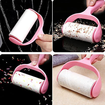 Zhong chen12 pcs lint roller refill 720-page tearable sticky fluff roller supplement paper core suitable for pet hair dust removal lint rollers replacement core(not including handle)