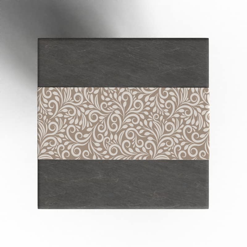 Cran Canvas Table Runner in Beige & Blue, a Durable Decorative Centerpiece with a Subtle, Sophisticated Pattern, 35x140 cm, perfect for a Minimalist or Modern Dining Table Decor