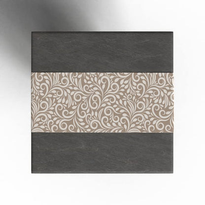 Cran Canvas Table Runner in Beige & Blue, a Durable Decorative Centerpiece with a Subtle, Sophisticated Pattern, 35x140 cm, perfect for a Minimalist or Modern Dining Table Decor