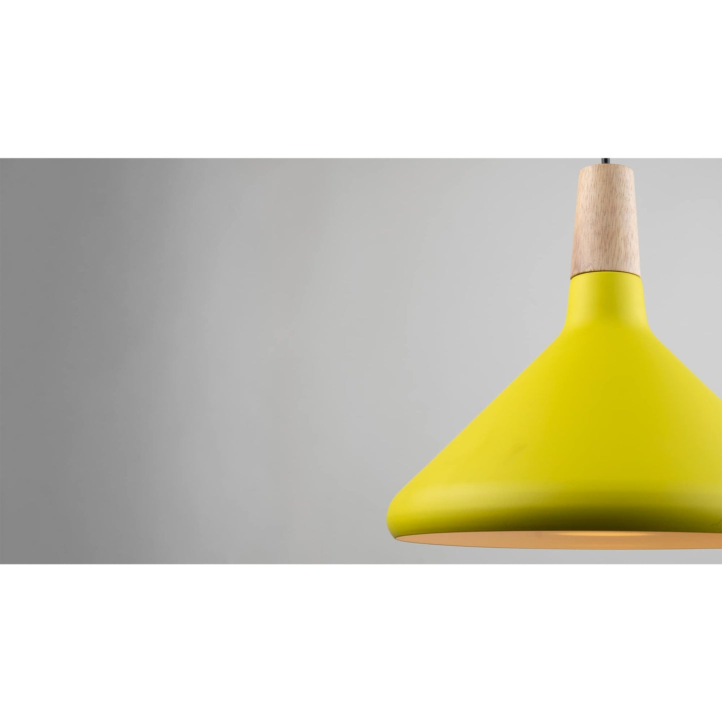 Nagafa Shop M5Y Modern Yellow Ceiling Chandelier, Vibrant Pendant Light Fixture, Stylish Hanging Lamp for Dining Room, Bedroom, or Kids' Room