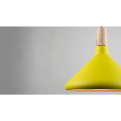 Nagafa Shop M5Y Modern Yellow Ceiling Chandelier, Vibrant Pendant Light Fixture, Stylish Hanging Lamp for Dining Room, Bedroom, or Kids' Room