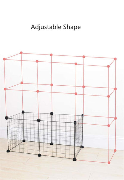 Playpen for Small Animals, Metal Wire Pet Fence