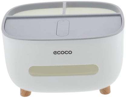 ECOCO Minimalistic Pink Alloy Steel Rectangular Facial Tissue Holder