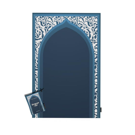 Waterproof Prayer Mat in a vibrant Blue color, 68x117 cm, a durable and practical rug designed for comfortable prayer, easy to clean and ideal for both indoor and outdoor use