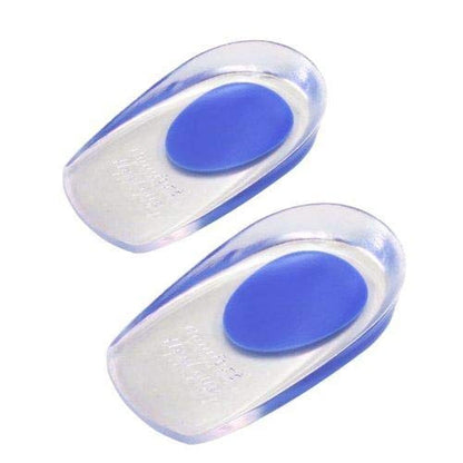 1 Pair Heel Cups Silicone Gel Ankle Heel Pain Relief Cushion Insole for Men Women Size L