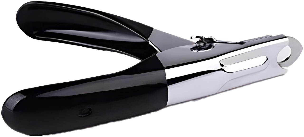 مقص أظافر الحيوانات الأليفة للكلاب والقطط - أداة احترافية للعناية بالحيوانات الأليفة مع واقي أمان ومقبض غير قابل للانزلاق وشفرات حادة من الفولاذ المقاوم للصدأ، مثالية للحيوانات الأليفة الصغيرة والكبيرة