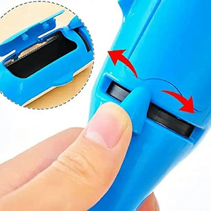 Pet Hair Remover - Lint Roller with Self-Cleaning Base - Reusable Dolphin Lint-Spout - Animal Hair Removal Tool for Furniture, Couch, Carpets, Clothes