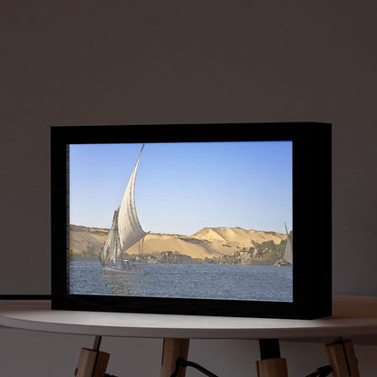 Natrual Wood 2 In 1 Photo Lighting Frame